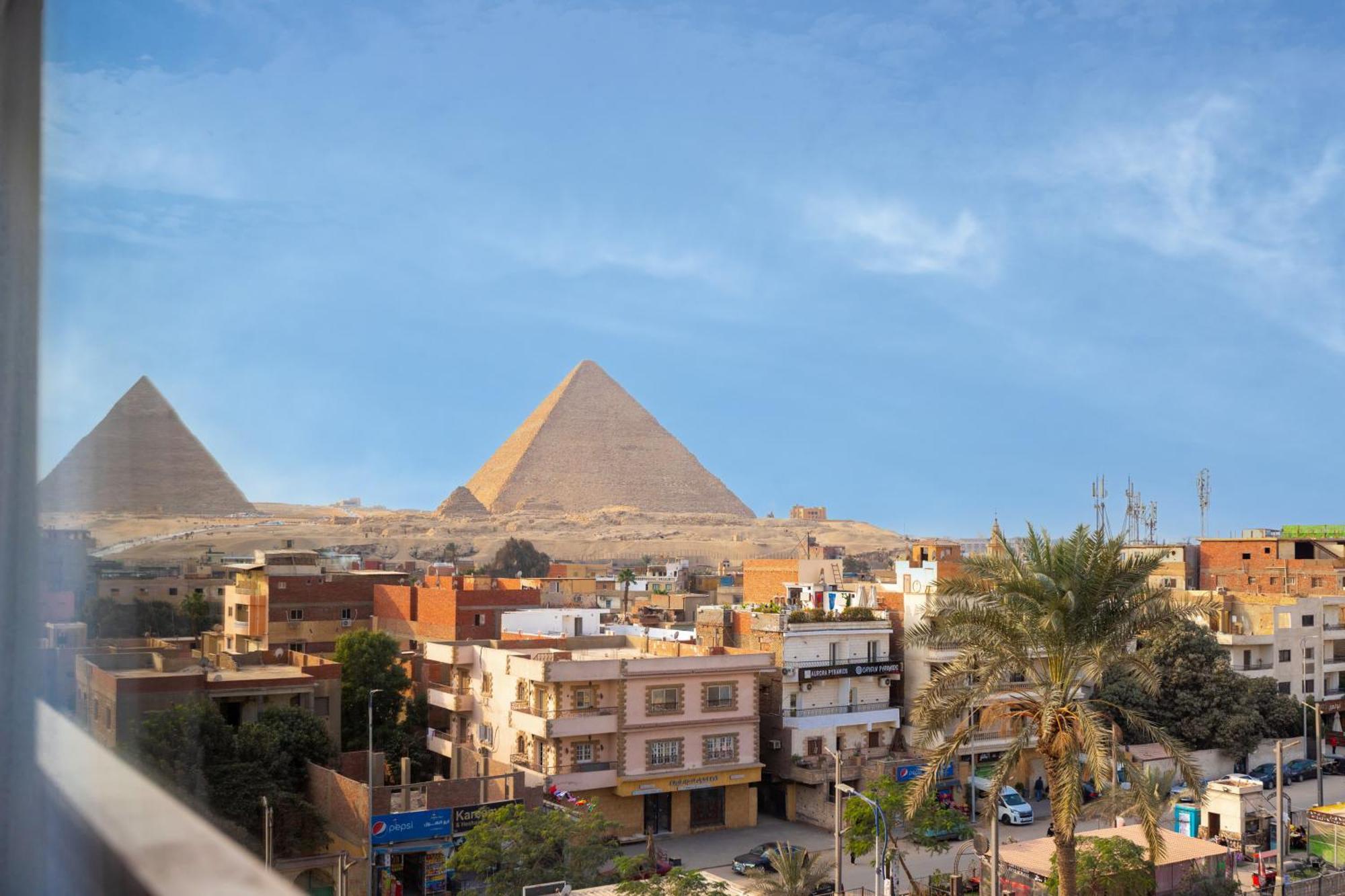 Galaxy Pyramids View Inn Kafrat al Jabal Exterior foto