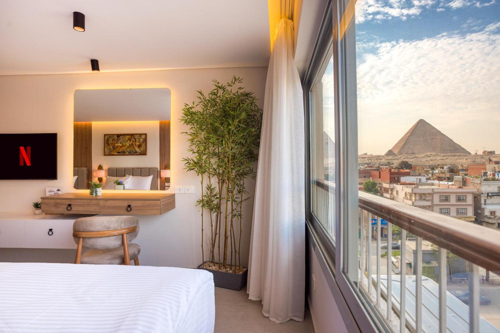 Galaxy Pyramids View Inn Kafrat al Jabal Exterior foto