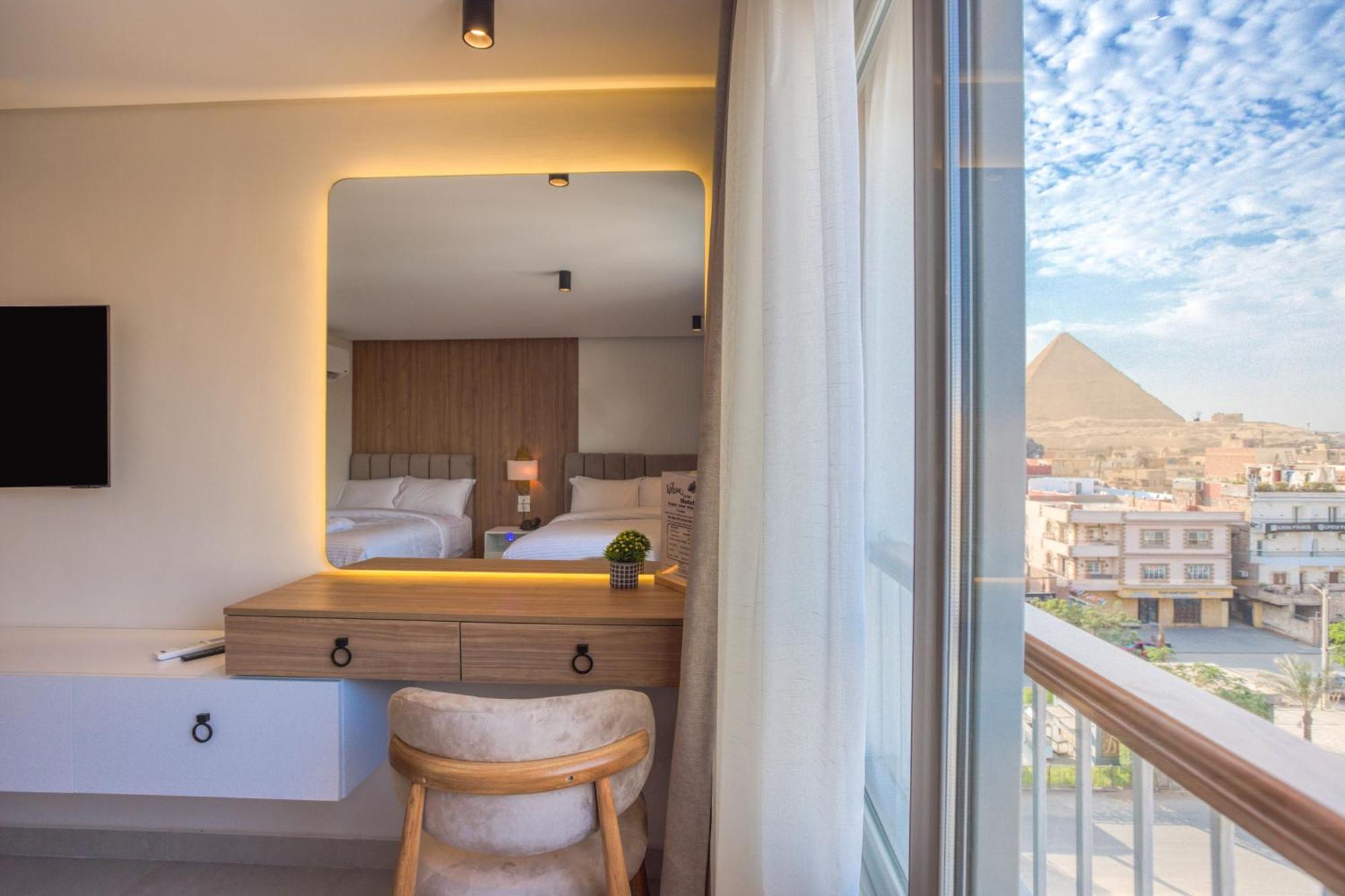Galaxy Pyramids View Inn Kafrat al Jabal Exterior foto