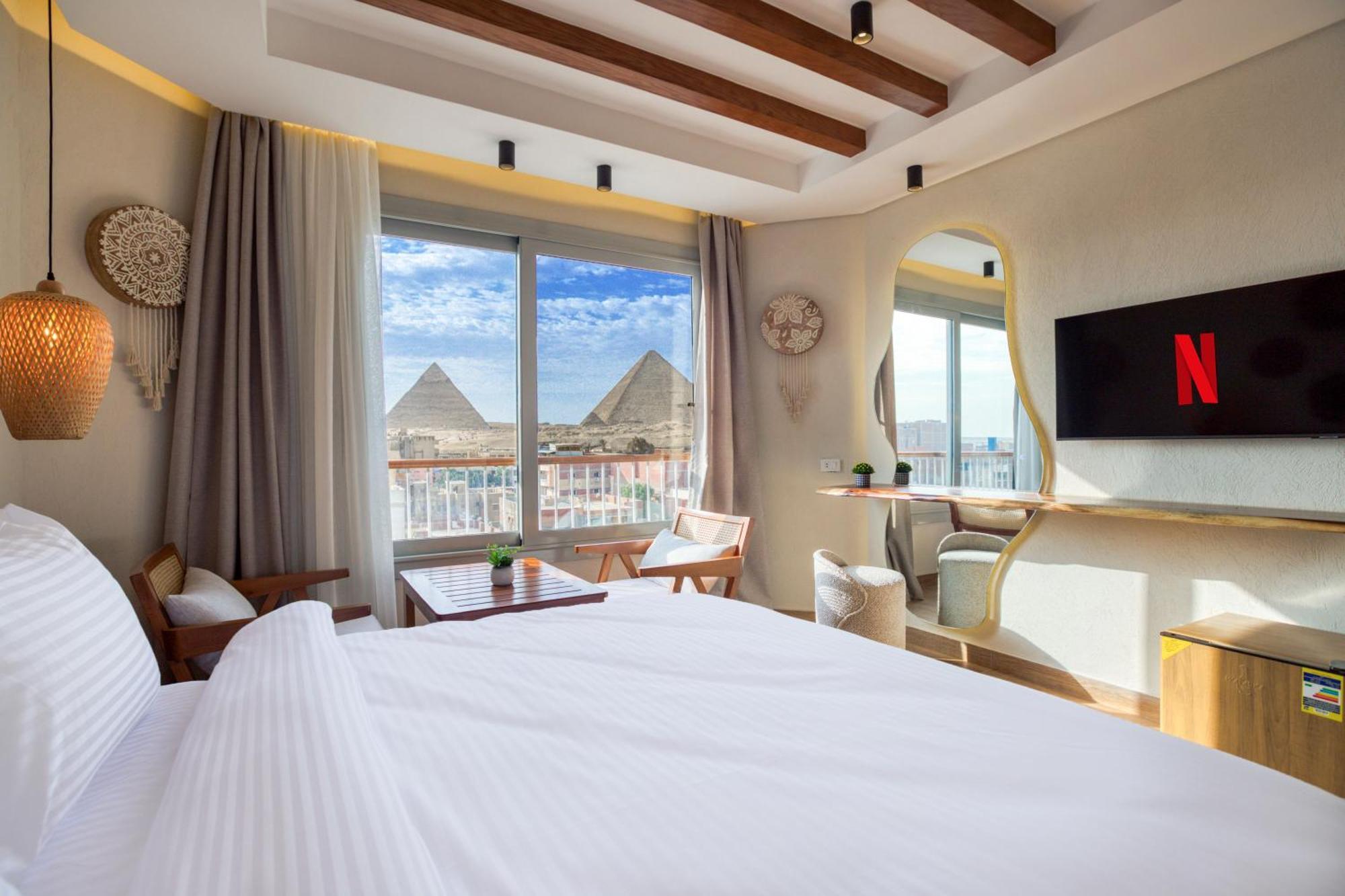 Galaxy Pyramids View Inn Kafrat al Jabal Exterior foto