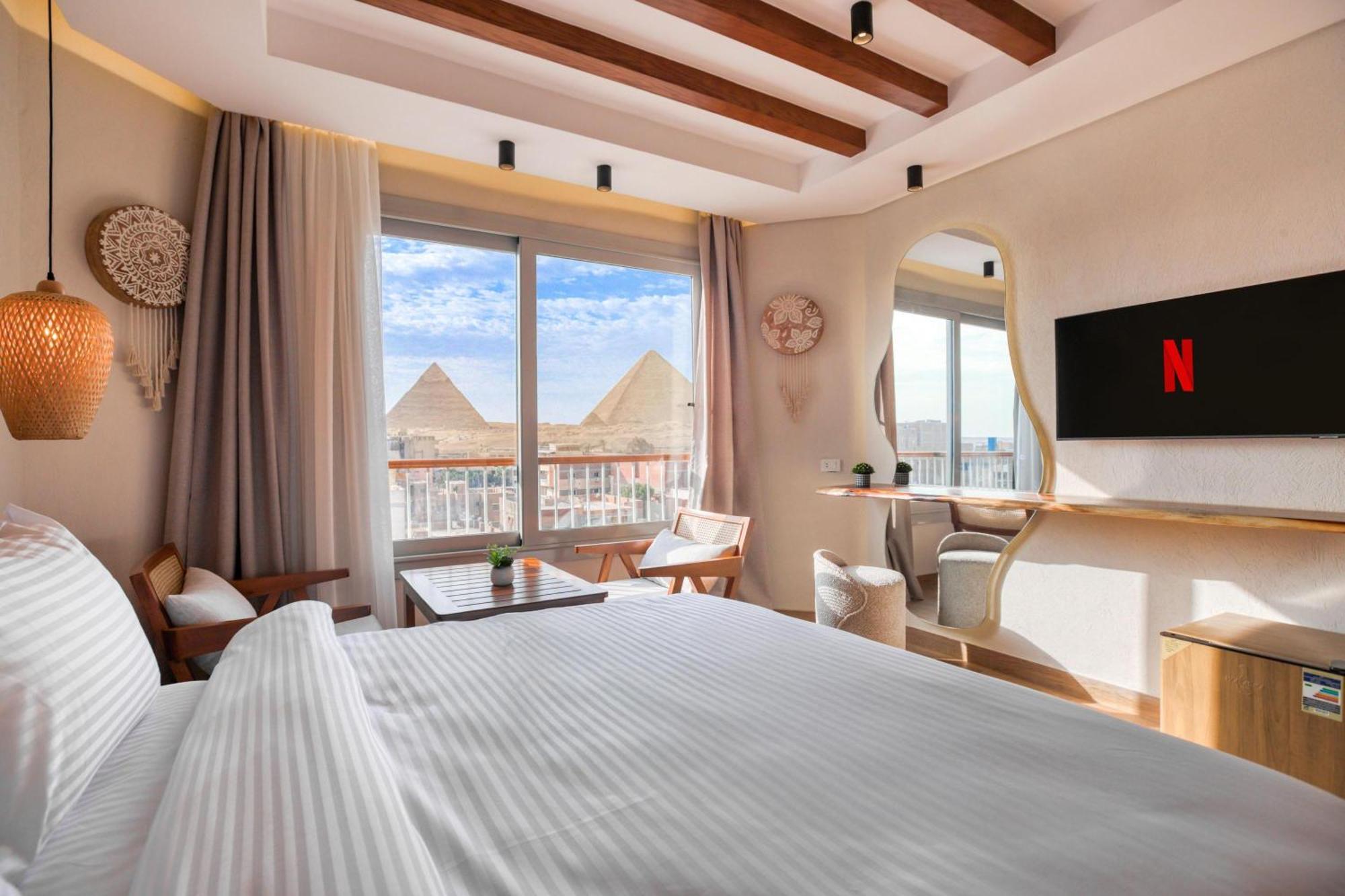Galaxy Pyramids View Inn Kafrat al Jabal Exterior foto