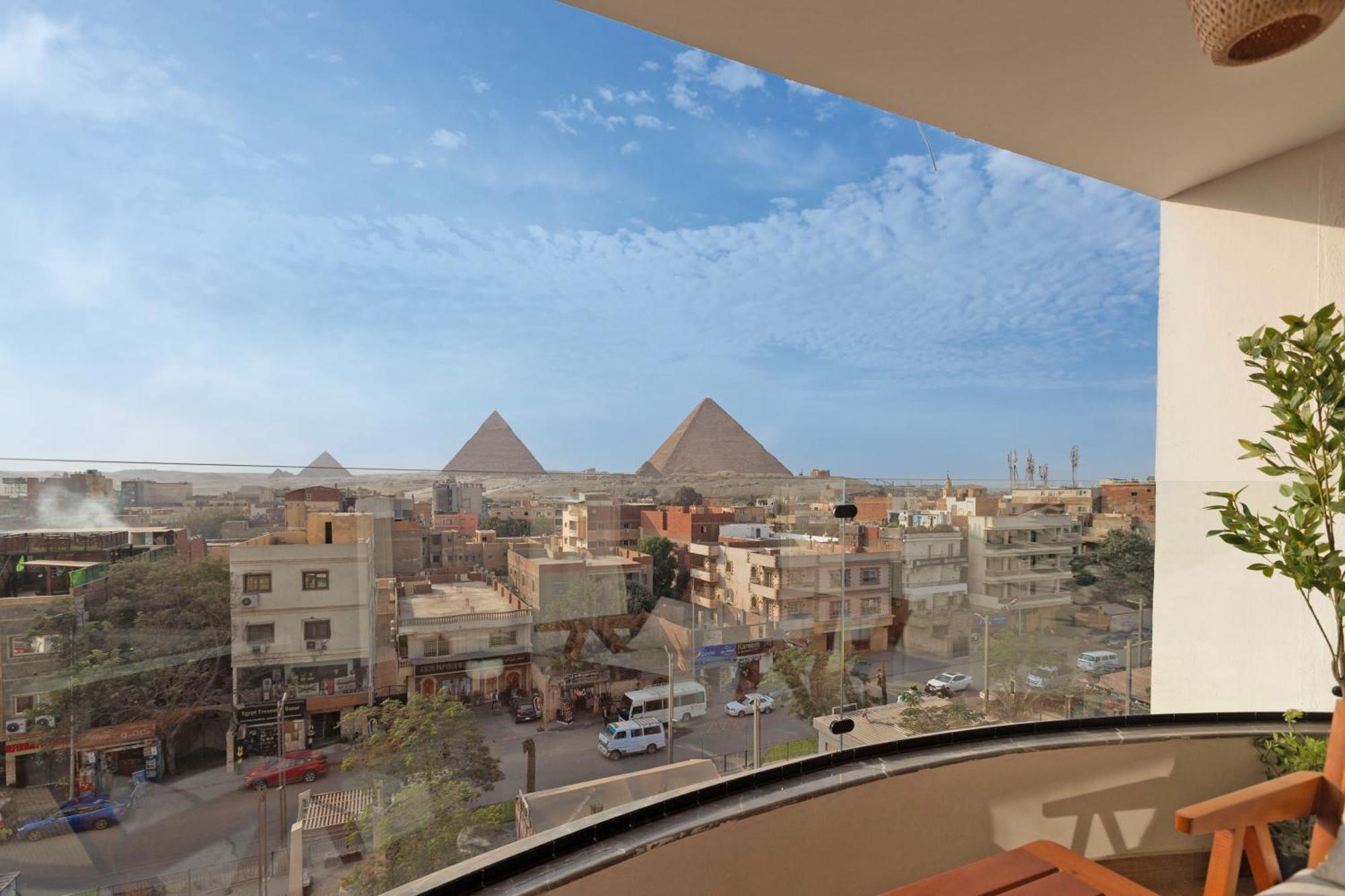 Galaxy Pyramids View Inn Kafrat al Jabal Exterior foto